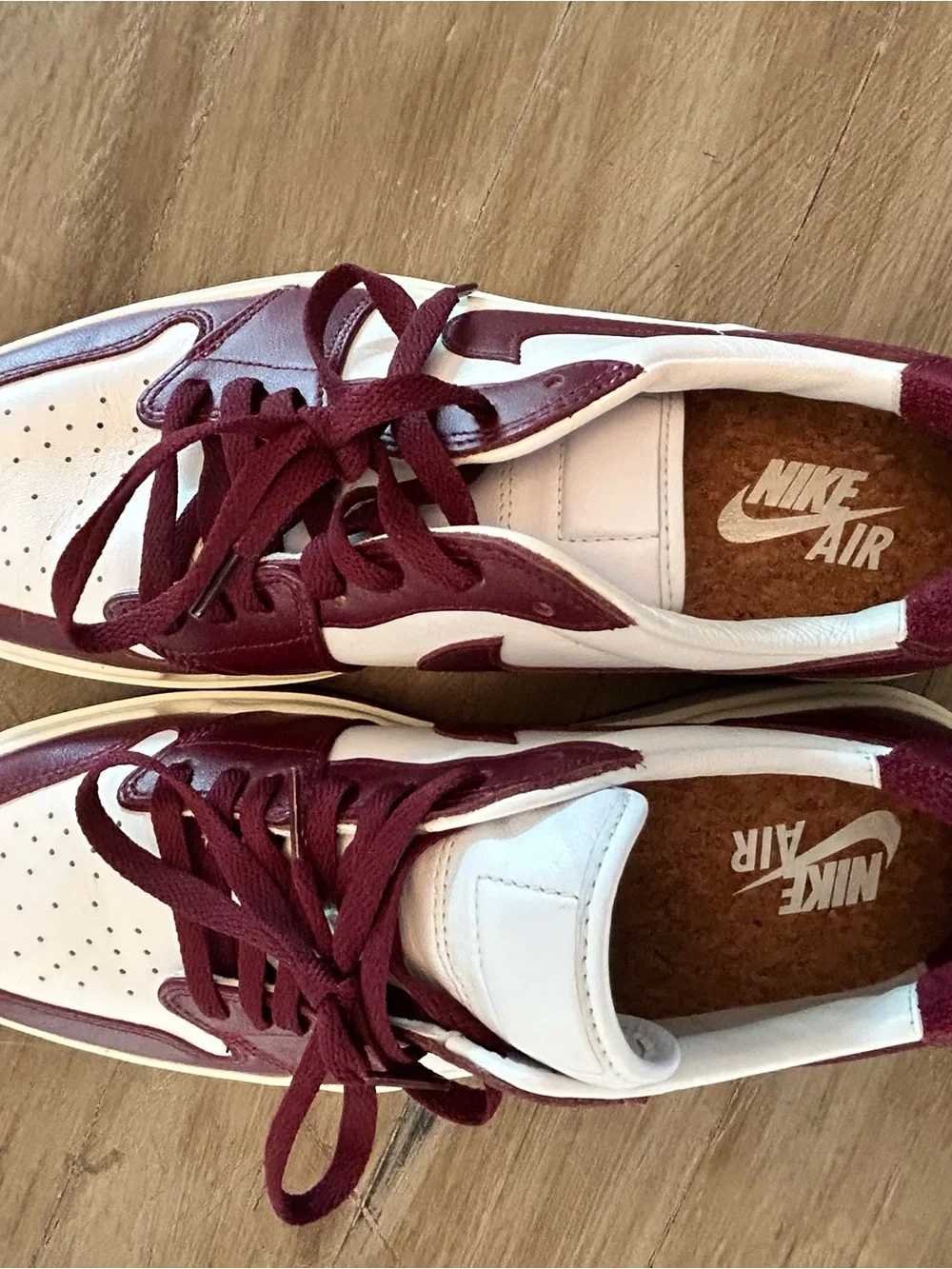Air Jordan 1 Elevate Low Burgundy and White